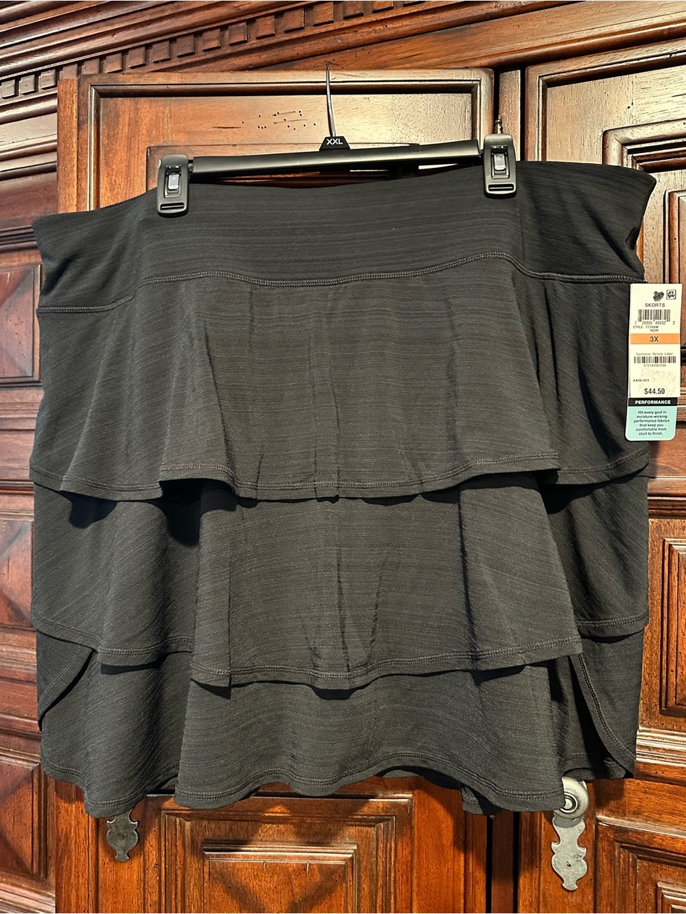 Ideology Black Tiered Ruffle A-Line Skirt